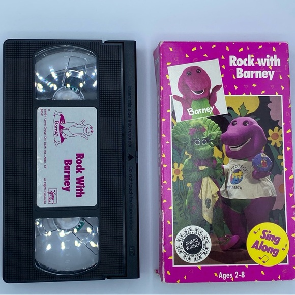 Barney Rock With Barney VHS Video VCR Tape 1991 Lyons Sing Along Rare Vintage - Picture 3 of 4
